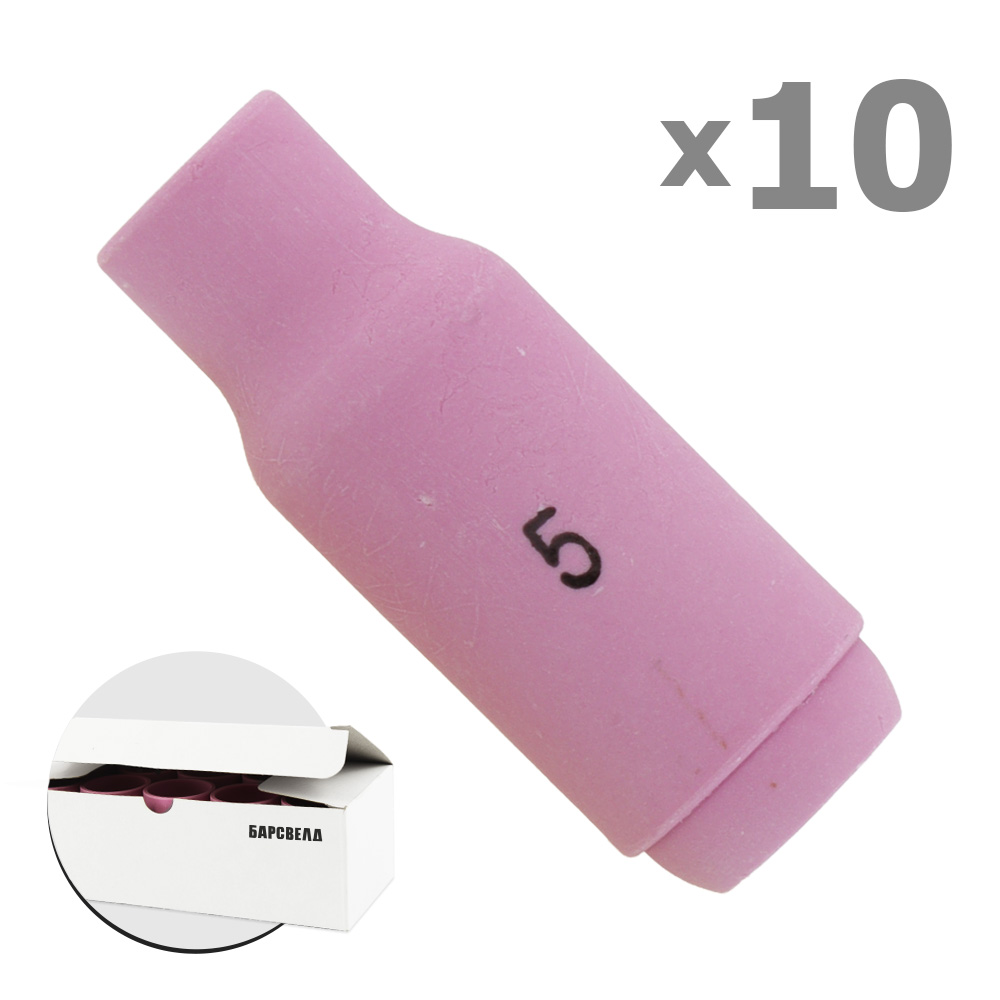 Сопло керамическое SR 17/18/26 стандартное №5 ф 8,0 мм, L=47 мм (B401P170908|B10N49)